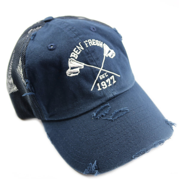 Ben Fresh Vintage Distressed Washed Low profile/Dad Hat With Mesh Back