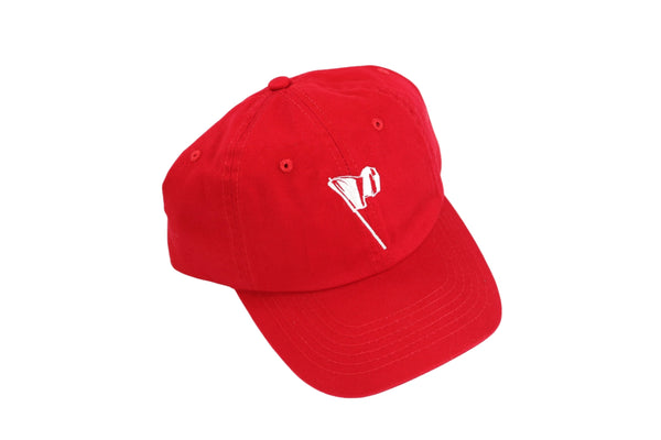 RAISED FLAG LOW-PROFILE/DAD HAT (RED)